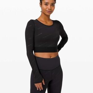 SPECIAL EDITION Lululemon cropped wonder train long sleeve